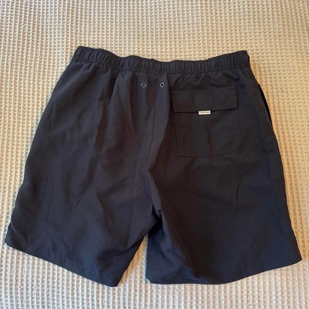 Calvin Klein Swim Trunks Black CK Logo Shorts